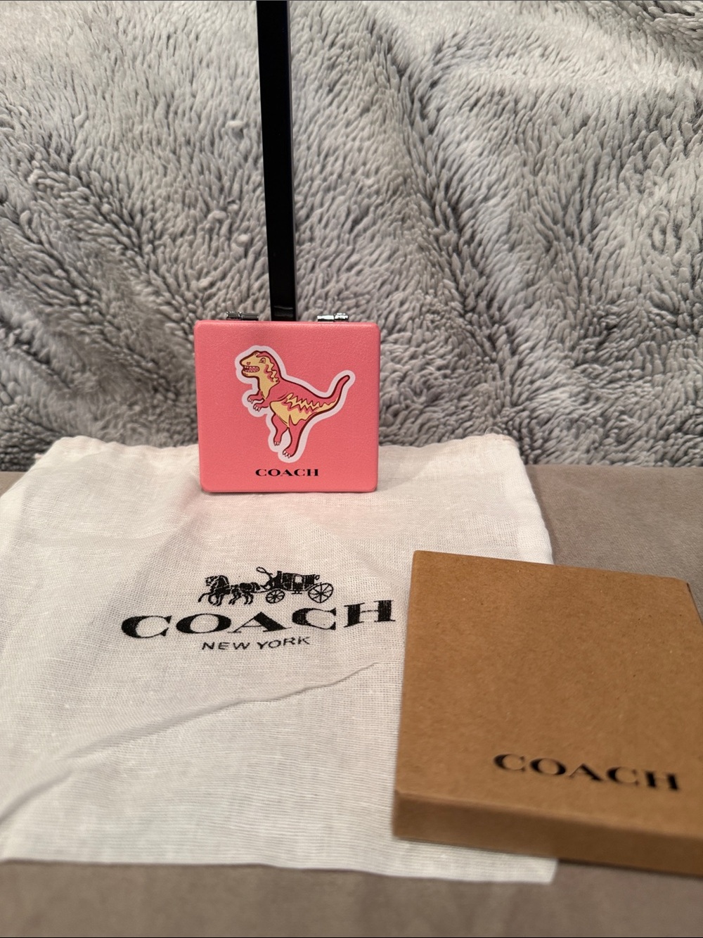 COACH Rexy Compact Mirror - New In Box NIB With Dust Bag - Limited Edition